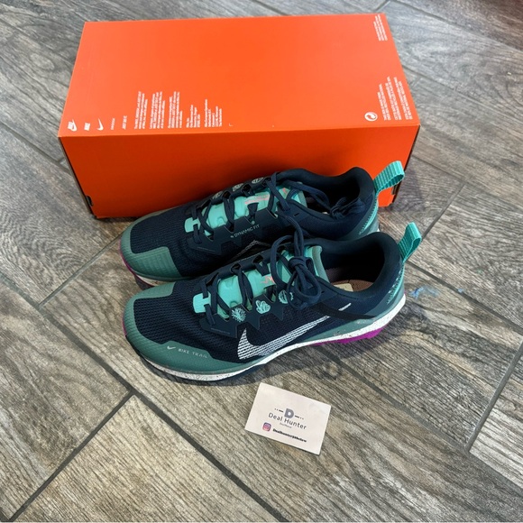 Nike Wildhorse 8 Men’s Trail Running Shoes - Teal and Pink DR2686 401 - Picture 5 of 14